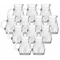 Stölzle Wasserkrug Salzburg Krug 0,2 l 12er Set, (12 Krüge, 12-tlg) weiß