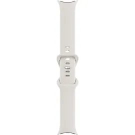 Google Pixel Watch LTE polished silver Sportarmband chalk