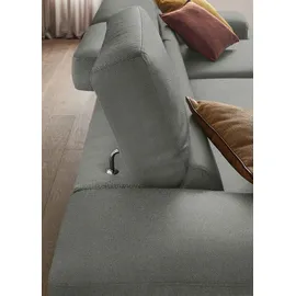 W.Schillig Eckcouch Polyester 3-Sitzer Grau