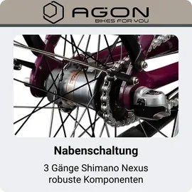 Agon Axis 2023 26 Zoll RH 46 cm Damen lila