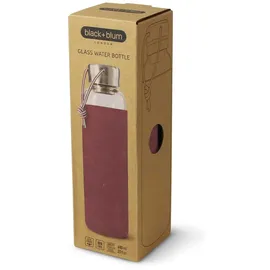 Black+Blum Glaswasserflasche 600ml - Burgundy - One Size