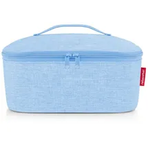 Reisenthel coolerbag M Pocket Twist Powder Blue – Kühltasche mit Obermaterial aus recycelten PET-Flaschen – Ideal für das Mittagessen unterwegs - M