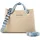 Valentino Alexia Summer Shopper Polyurethan Beige/Blue