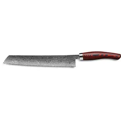 Nesmuk EXKLUSIV Brotmesser 270mm Micarta Red