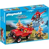 PLAYMOBIL City Action seltenes Set Feuerwehr-Waldbrandeinsatz, Exklusiv 2018