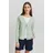 Oxmo OXJonia Damen Cardigan Sweatjacke Sweatcardigan mit Raglanärmeln Verschluss mit Haken und Öse, Größe:S, Farbe:Frosty Green (155706) - S