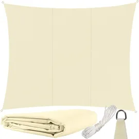 gardlov 23144 Sonnensegel 4x3 m beige - Beige