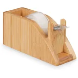 Relaxdays Tischabroller Bambus 1 St.