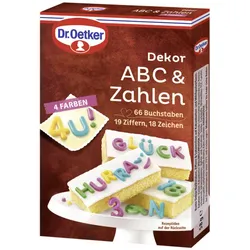Dr.Oetker Dekor ABC& Zahlen 58G