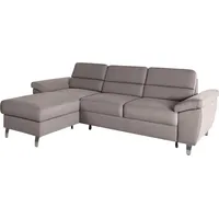 sit&more Ecksofa »Sorano L-Form« wahlweise mit Bettfunktion und Bettkasten grau
