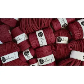 Bobbiny Makramee-Schnur geflochten 5 mm 100 m Weinrot