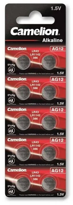 Preisvergleich Produktbild Camelion CAMELION Knopfzelle AG12, 10 St. Knopfzelle