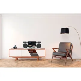 Medion LIFE P66538 Retro-Boombox silber