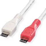 Value USB-Micro-B 0,3 m Weiß