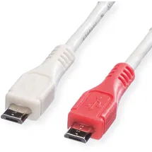 Value USB-Micro-B 0,3 m Weiß