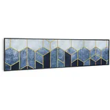 Klarstein Wonderwall Air Art Smart Infrarotheizung Blaue Linie 120x30cm 350W