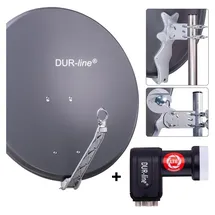 Dur-Line Select 75/80 anthrazit + Quad LNB