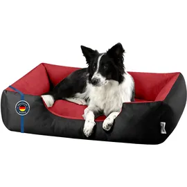 BedDog Hundebett L - Hundekissen - Hundekorb - Hundecouch - Hundesofa - Bezug abziehbar, Waschbar, für Mittel-Kleine Hunde