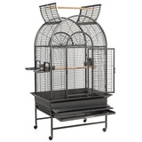 Montana Cages Vogelkäfig New Jersey - Antik, ca. 94 x 72 x 160 cm grau