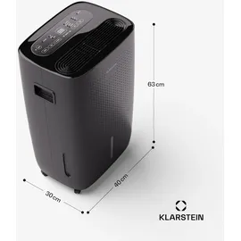 Klarstein DryFy Connect 60 Luftentfeuchter WiFi Kompression 60l/d 45-65m2 Schwarz