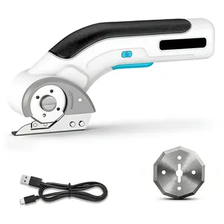 Kartonschneider Elektrisch 4V, Universeller Elektrische Schere für Karton, Stoff, Teppich, Leder, Filz