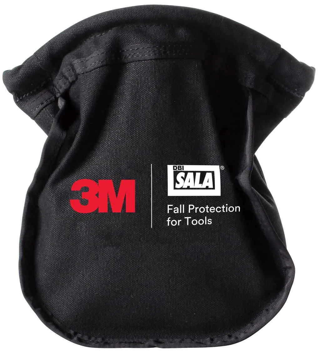 3M DBI-SALA Tasche für Kleinteile, Segeltuch, schwarz, selbstverschließend, zur Befestigung am Gürtel