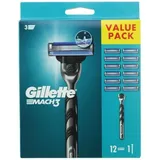 Gillette Mach3 Rasierer + 12 Klingen, neu und OVP