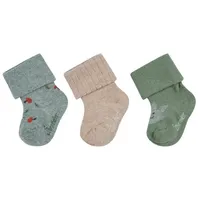 Sterntaler Baby Socken 3er-Pack Blatt steingrün, 16