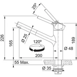Franken Taros Neo Window Niederdruckarmatur Weiß