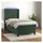 vidaXL Boxspringbett 90 x 190 cm Dunkelgrün