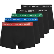 JACK & JONES Huey Boxershorts 5 Einheiten Electric Blue Lemonade / Detail Black / Black M