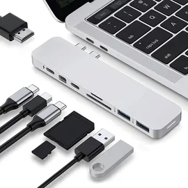 Hyper Pro Hub USB-C Zilver - Silber