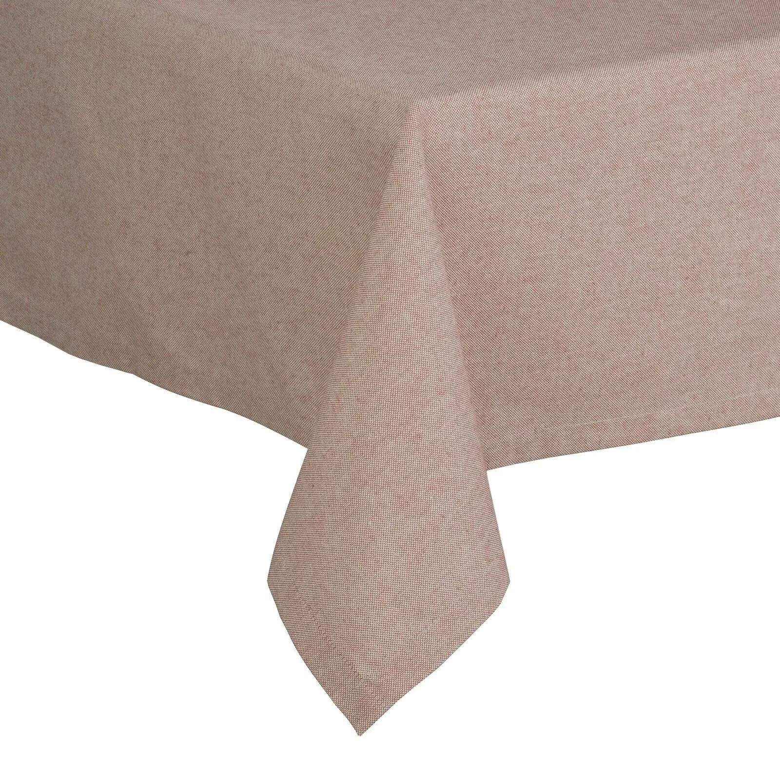 Pichler Tischwäsche Faro Tischdecke 170 cm rund | mocha-mousse - orange