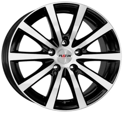 Platin P69 Black Polished 8x18 ET 50.1 5/120 Alufelge Schwarz