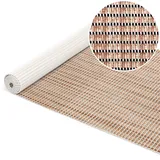 ANRO Badematte Weichschaummatte Bad- und Duschvorleger Antirutsch Badläufer Falscher Uni Beige 350x65cm