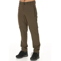 Outdoorhose WHISTLER "Gerdi", Herren, Gr. 4XL, US-Größen, braun, 92% Polyester, 8% Elasthan, unifarben, casual, Hosen, zur Verwendung als Hose oder Shorts dank Zip-Off-Funktion