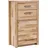 MCA living Fenja Garderobenschrank 66 x 40 x 112 braun