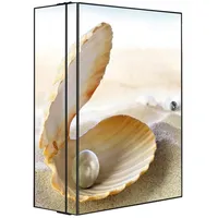 Banjado XXL Medizinschrank Abschliessbar 35x46x15cm Arzneischrank Anthrazit Aus Metall