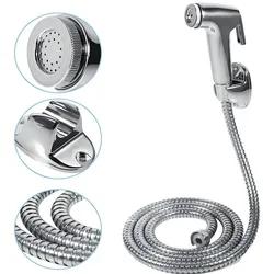 Bidet Brause Set Schlauch + Halter Dusche Edelstahl