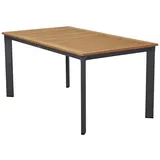 LC Garden Unicamo Esstisch anthrazit/Teak 160x90cm Esstisch Gartentisch Terrassentisch