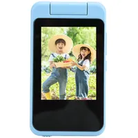 Digitalkamera, 1080P 48 MP Kamera mit 2,8 Zoll IPS-Touchscreen, Kinderkamera mit MP3-Musik-Player, Kompakte Kleine Kamera für Jungen, Mädchen, Kinder (Blue)