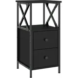 vidaXL Nachttisch Schwarz 34x35,5x70 cm Holzwerkstoff