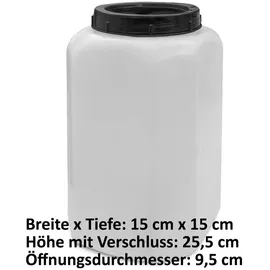 plasteo Frischhaltedose eckig transparent 4,5 l 2-teiliges Set