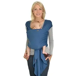 Hoppediz Langes elastisches Tragetuch Indigo