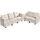 Vevor Ecksofa 5 Sitzer  Beige
