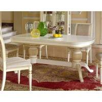 JVmoebel Esstisch, Barock Rokoko Stil Möbel Esstisch Tische Esszimmer Garnitur Tisch weiß
