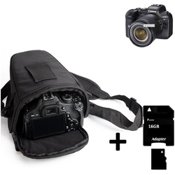 K-S-Trade Kameratasche für Canon EOS R6, Schultertasche Colt Kameratasche Systemkameras DSLR DSLM SLR schwarz