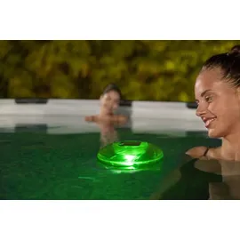 averto schwimmende Solar-LED-Poolleuchte, Ø 18 cm
