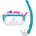 KEEWEE white Clear Kinder-Schnorchel-Kombination
