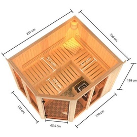 KARIBU Sauna Ainur 3“, ohne Saunaofen